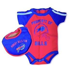 Buffalo Bills Onesie with matching Bib